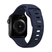 For Apple Watch 42mm / 41mm / 40mm / 38mm Kalebol Sport Silicone Strap(Midnight Blue)