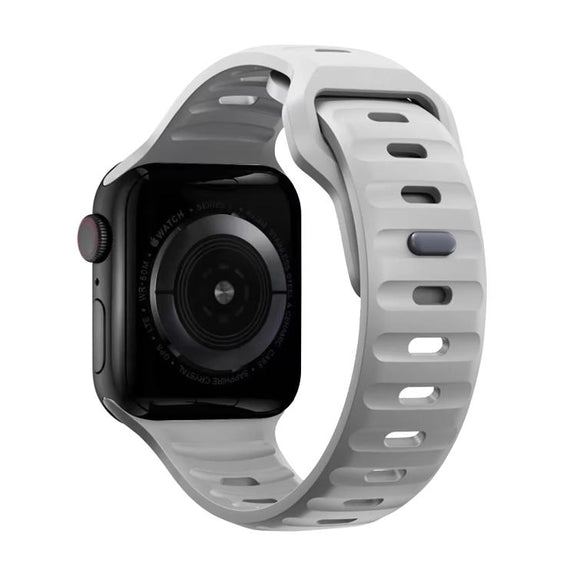 For Apple Watch 42mm / 41mm / 40mm / 38mm Kalebol Sport Silicone Strap(Cloudy Grey)