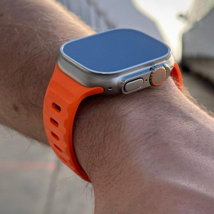 For Apple Watch 42mm / 41mm / 40mm / 38mm Kalebol Sport Silicone Strap(Black)