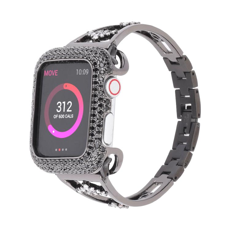 For Apple Watch 46mm / 49mm / 45mm / 44mm Kalebol Zirconia Watch Strap(Black) - Watch Bands by Kalebol | Online Shopping South Africa | PMC TechLife | Buy Now Pay Later Mobicred