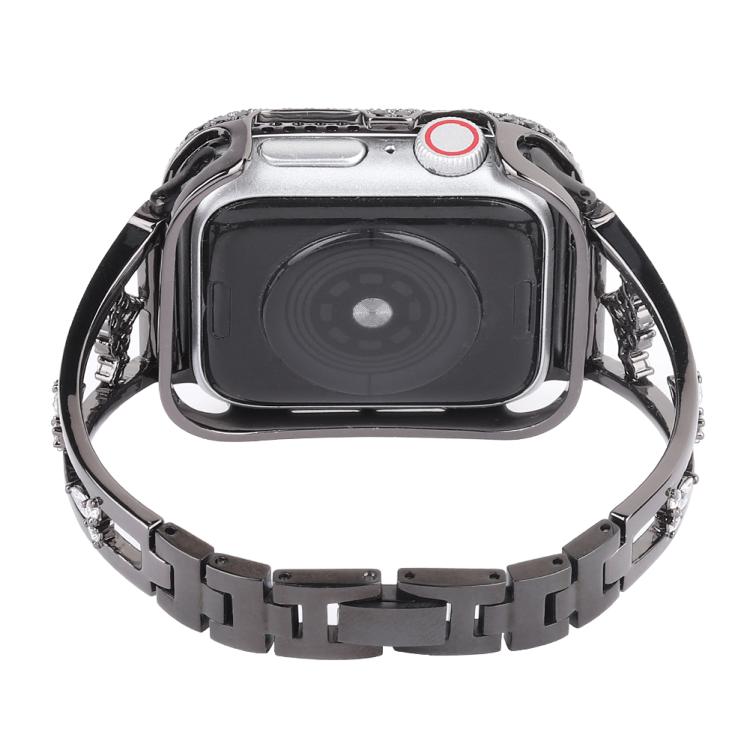 For Apple Watch 46mm / 49mm / 45mm / 44mm Kalebol Zirconia Watch Strap(Black) - Watch Bands by Kalebol | Online Shopping South Africa | PMC TechLife | Buy Now Pay Later Mobicred