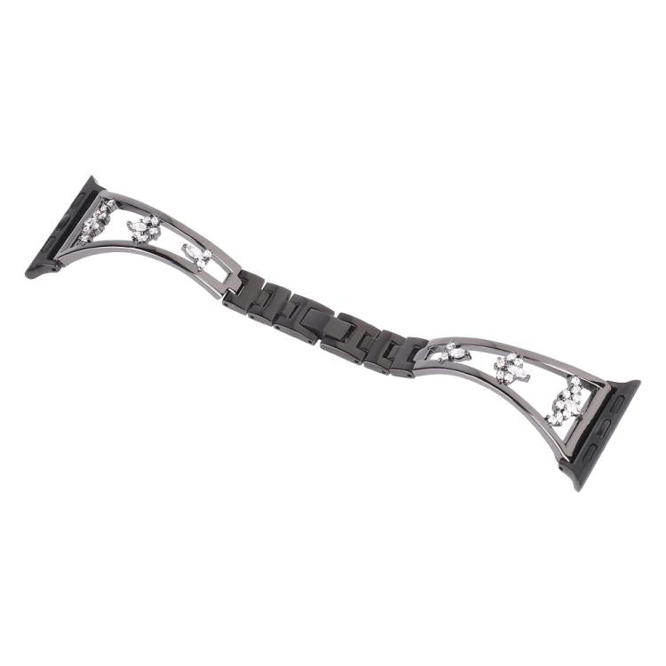 For Apple Watch 46mm / 49mm / 45mm / 44mm Kalebol Zirconia Watch Strap(Black) - Watch Bands by Kalebol | Online Shopping South Africa | PMC TechLife | Buy Now Pay Later Mobicred