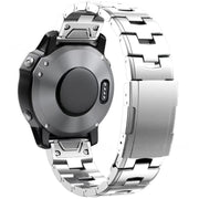 For Garmin Watch 22mm Oracle Titanium Alloy Watch Band(Silver)