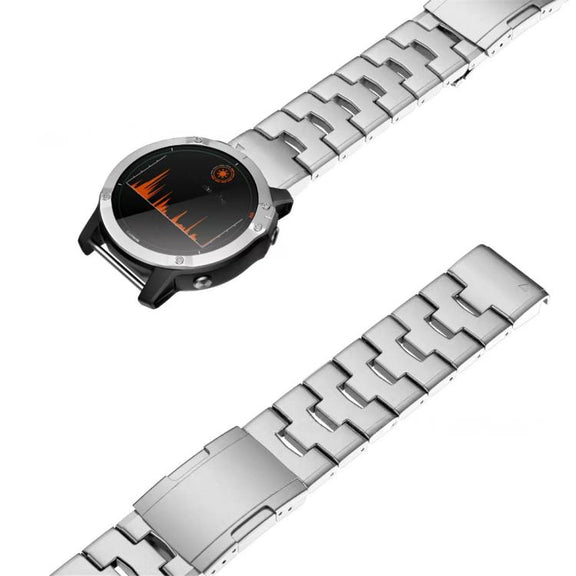 For Garmin Watch 22mm Oracle Titanium Alloy Watch Band(Silver)