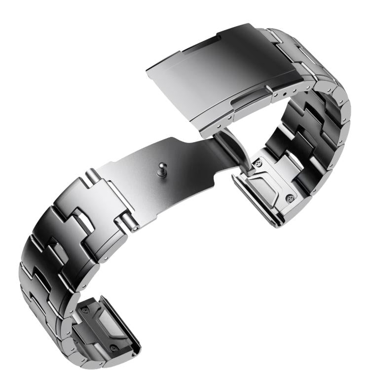 For Garmin Watch 22mm Oracle Titanium Alloy Watch Band(Silver)