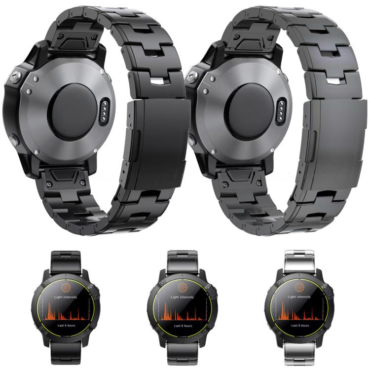 For Garmin Watch 26mm Oracle Titanium Alloy Watch Band(Silver) - free shipping - PMC TechLife - Order now!