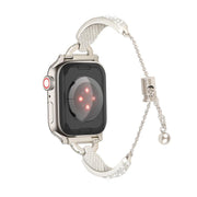 For Apple Watch 42mm / 41mm / 40mm / 38mm Kalebol Stone Curved Zinc Alloy Strap(Starlight)