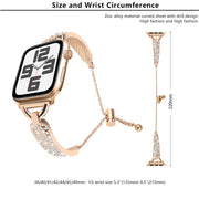 For Apple Watch 42mm / 41mm / 40mm / 38mm Kalebol Stone Curved Zinc Alloy Strap(Starlight)
