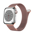 For Apple Watch 42mm / 41mm / 40mm / 38mm Kalebol Semi-round Tail Milan Stainless Steel Strap(Pink Orange) - free shipping - PMC TechLife - Order now!
