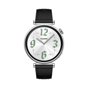 Kalebol 18mm Universal Textured Silicone Silver Buckle Strap(Black)