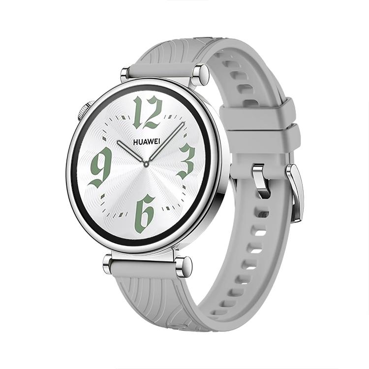 Kalebol 18mm Universal Textured Silicone Silver Buckle Strap(Light Grey) - free shipping - PMc TechLife - Order now!