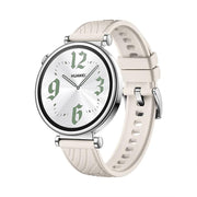 Kalebol 18mm Universal Textured Silicone Silver Buckle Strap(Starlight)