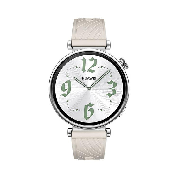 Kalebol 18mm Universal Textured Silicone Silver Buckle Strap(Starlight)