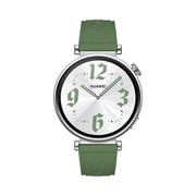 Kalebol 18mm Universal Textured Silicone Silver Buckle Strap(Spruce Green)