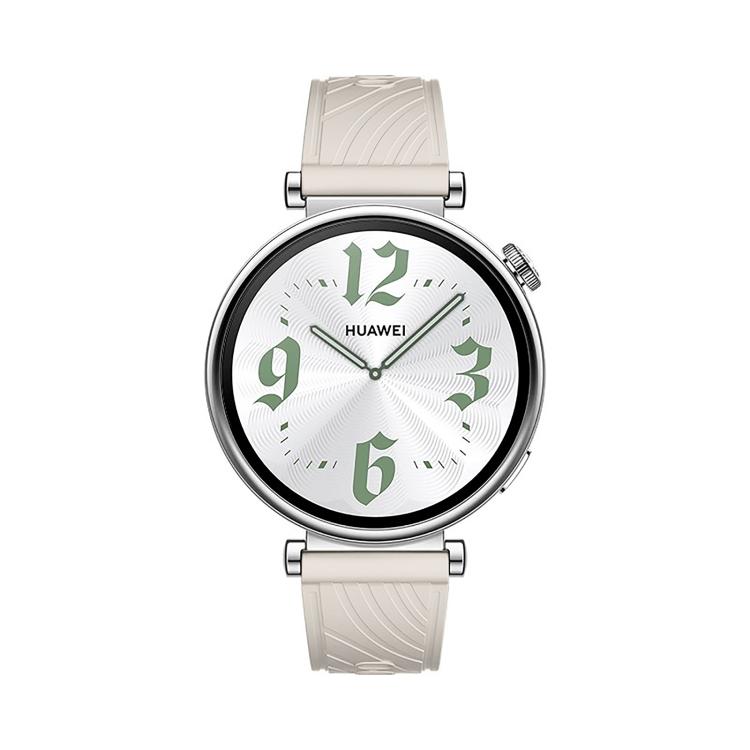 Kalebol 18mm Universal Textured Silicone Black Buckle Strap(Starlight)