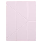 For iPad mini 6 / mini 2024 ZGA Genre Series Y-Fold Leather Tablet Case with Pen Slot(Pink)