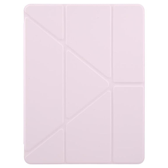 For iPad mini 6 / mini 2024 ZGA Genre Series Y-Fold Leather Tablet Case with Pen Slot(Pink)