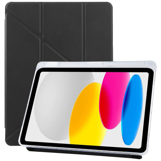 For iPad 2025 / 2022 ZGA Genre Series Y-Fold Leather Tablet Case with Pen Slot(Black) - free shipping - PMC Jewellery - Order now!