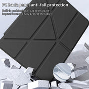 For iPad mini 6 / mini 2024 ZGA Genre Series Y-Fold Leather Tablet Case with Pen Slot(Blue)
