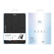 For iPad mini 6 / mini 2024 ZGA Genre Series Y-Fold Leather Tablet Case with Pen Slot(Pink)