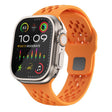 For Apple Watch 42mm / 41mm / 40mm / 38mm Kalebol Mesh Reverse Buckle Silicone Strap(Orange) - Watch Bands by Kalebol | Online Shopping South Africa | PMC TechLife | Buy Now Pay Later Mobicred
