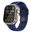 For Apple Watch 42mm / 41mm / 40mm / 38mm Kalebol Mesh Reverse Buckle Silicone Strap(Midnight Blue) - Watch Bands by Kalebol | Online Shopping South Africa | PMC TechLife | Buy Now Pay Later Mobicred