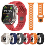 For Apple Watch 42mm / 41mm / 40mm / 38mm Kalebol Mesh Reverse Buckle Silicone Strap(Dark Grey)