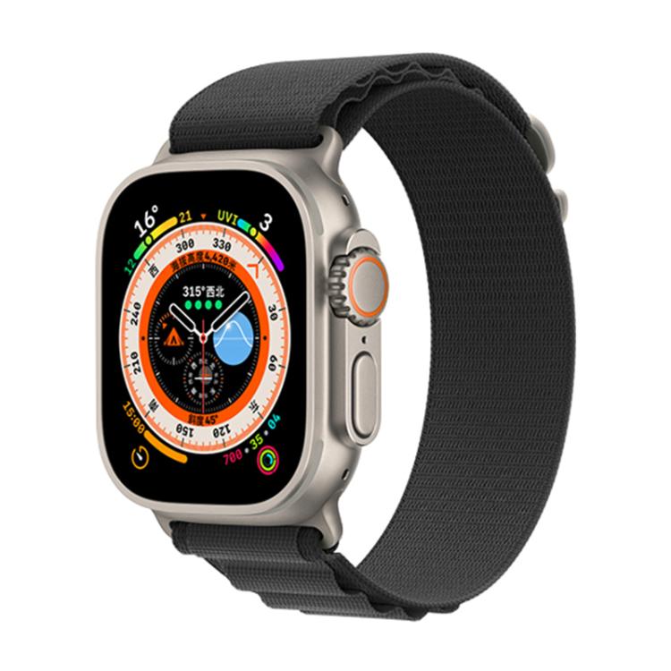 For Apple Watch 46mm / 49mm / 45mm / 44mm Kalebol Aline Nylon Loop Watch Band(Dark Grey) - Watch Bands by Kalebol | Online Shopping South Africa | PMC TechLife | Buy Now Pay Later Mobicred
