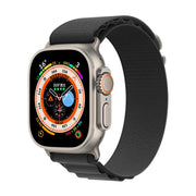 For Apple Watch 46mm / 49mm / 45mm / 44mm Kalebol Aline Nylon Loop Watch Band(Dark Grey)