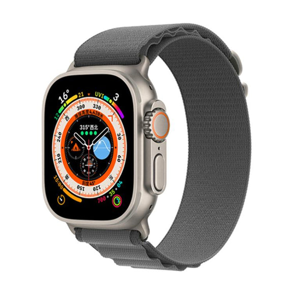 For Apple Watch 42mm / 41mm / 40mm / 38mm Kalebol Aline Nylon Loop Watch Band(Light Grey)