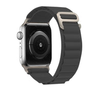 For Apple Watch 42mm / 41mm / 40mm / 38mm Kalebol Aline Nylon Loop Watch Band(Dark Grey)