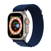 For Apple Watch 42mm / 41mm / 40mm / 38mm Kalebol Aline Nylon Loop Watch Band(Dark Blue)