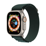 For Apple Watch 42mm / 41mm / 40mm / 38mm Kalebol Aline Nylon Loop Watch Band(Forest Green)