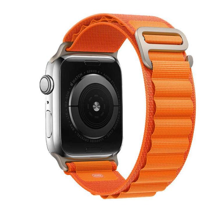 For Apple Watch 42mm / 41mm / 40mm / 38mm Kalebol Aline Nylon Loop Watch Band(Orange) - Watch Bands by Kalebol | Online Shopping South Africa | PMC TechLife | Buy Now Pay Later Mobicred
