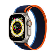 For Apple Watch 46mm / 49mm / 45mm / 44mm Kalebol Wild Track Loop Nylon Watch Band(Navy Blue)