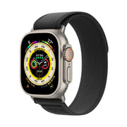 For Apple Watch 46mm / 49mm / 45mm / 44mm Kalebol Wild Track Loop Nylon Watch Band(Black)