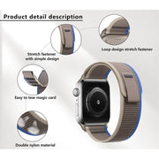 For Apple Watch 46mm / 49mm / 45mm / 44mm Kalebol Wild Track Loop Nylon Watch Band(Yellow)