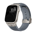 For Apple Watch 42mm / 41mm / 40mm / 38mm Kalebol High Elasticity L-shaped Nail Silicone Strap(Space Grey) - Watch Bands by Kalebol | Online Shopping South Africa | PMC TechLife | Buy Now Pay Later Mobicred