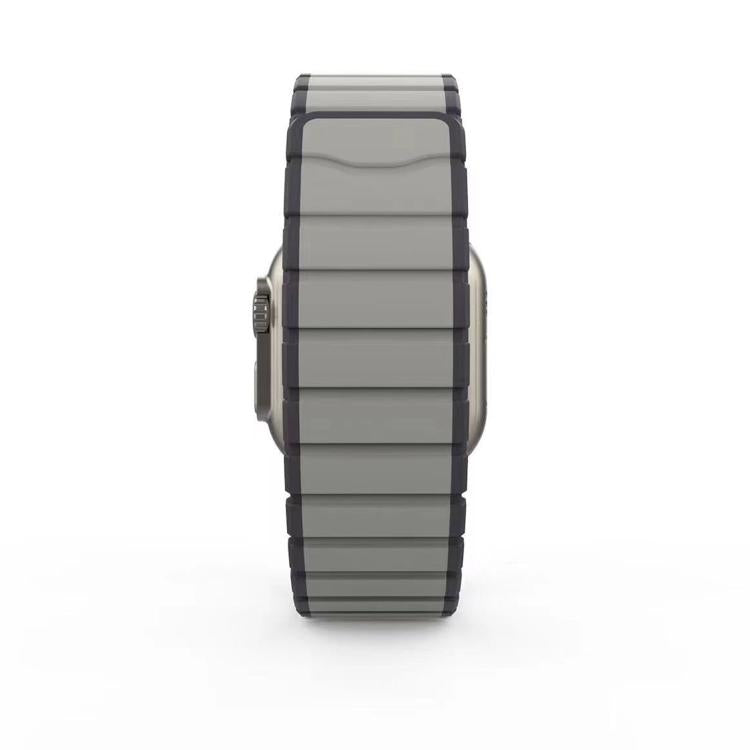 For Apple Watch 46mm / 49mm / 45mm / 44mm Kalebol Magnetic Silicone Strap(Grey) - Watch Bands by Kalebol | Online Shopping South Africa | PMC TechLife | Buy Now Pay Later Mobicred