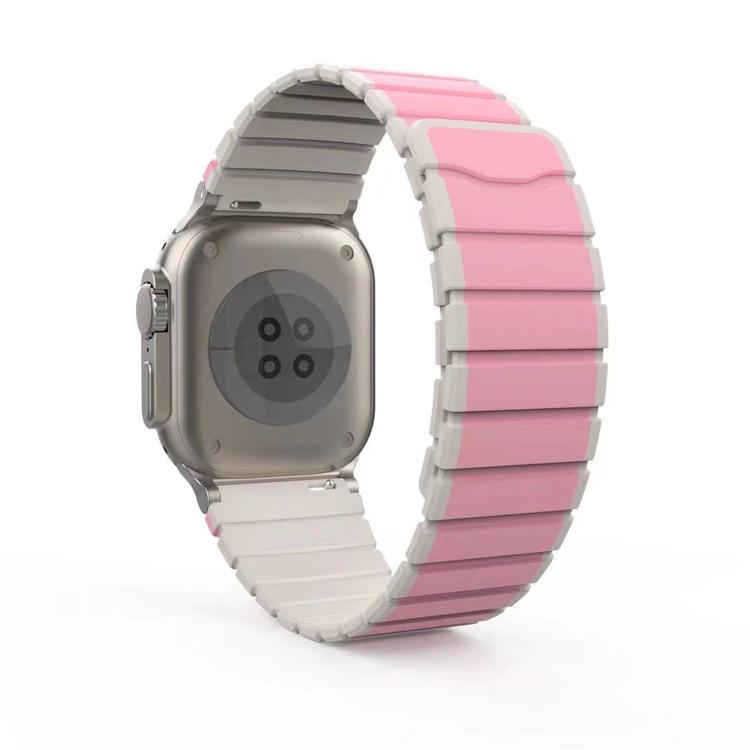 For Apple Watch 42mm / 41mm / 40mm / 38mm Kalebol Magnetic Silicone Strap(Pink) - Watch Bands by Kalebol | Online Shopping South Africa | PMC TechLife | Buy Now Pay Later Mobicred