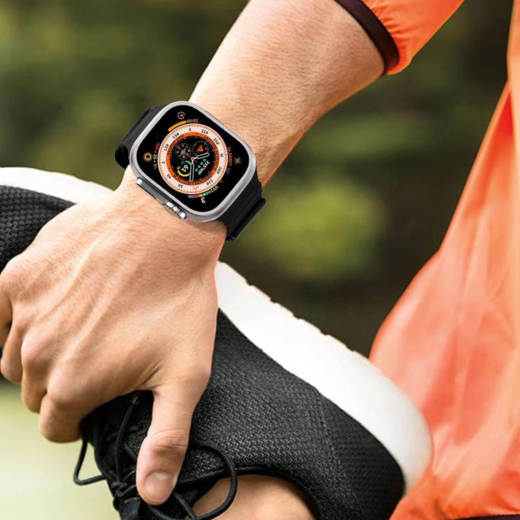 For Apple Watch 46mm / 49mm / 45mm / 44mm Kalebol Magnetic Silicone Strap(Grey) - Watch Bands by Kalebol | Online Shopping South Africa | PMC TechLife | Buy Now Pay Later Mobicred