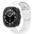 For Samsung Galaxy Watch Ultra 47mm Kalebol Square Buckle Silicone Watch Band(White) - Watch Bands by Kalebol | Online Shopping South Africa | PMc TechLife | Buy Now Pay Later Mobicred