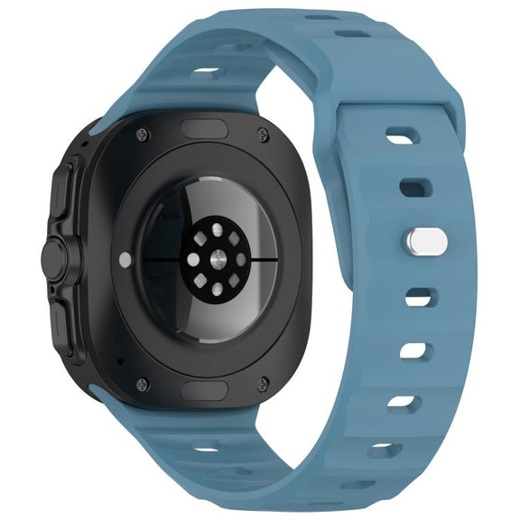 For Samsung Galaxy Watch Ultra 47mm Kalebol Square Buckle Silicone Watch Band(Blue)