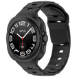 For Samsung Galaxy Watch Ultra 47mm Kalebol Square Buckle Silicone Watch Band(Black) - Watch Bands by Kalebol | Online Shopping South Africa | PMc TechLife | Buy Now Pay Later Mobicred