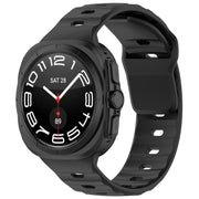 For Samsung Galaxy Watch Ultra 47mm Kalebol Square Buckle Silicone Watch Band(Black)