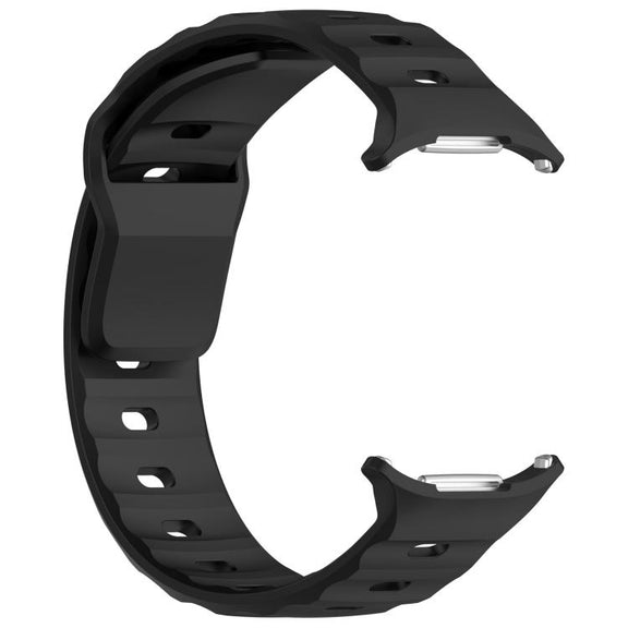 For Samsung Galaxy Watch Ultra 47mm Kalebol Square Buckle Silicone Watch Band(Black)