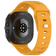 For Samsung Galaxy Watch Ultra 47mm / Ultra 2025 Kalebol Square Buckle Silicone Watch Band(Yellow)