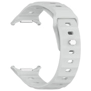 For Samsung Galaxy Watch Ultra 47mm Kalebol Square Buckle Silicone Watch Band(Light Grey)