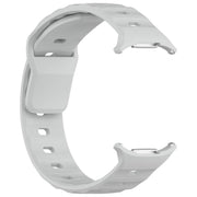 For Samsung Galaxy Watch Ultra 47mm Kalebol Square Buckle Silicone Watch Band(Light Grey)