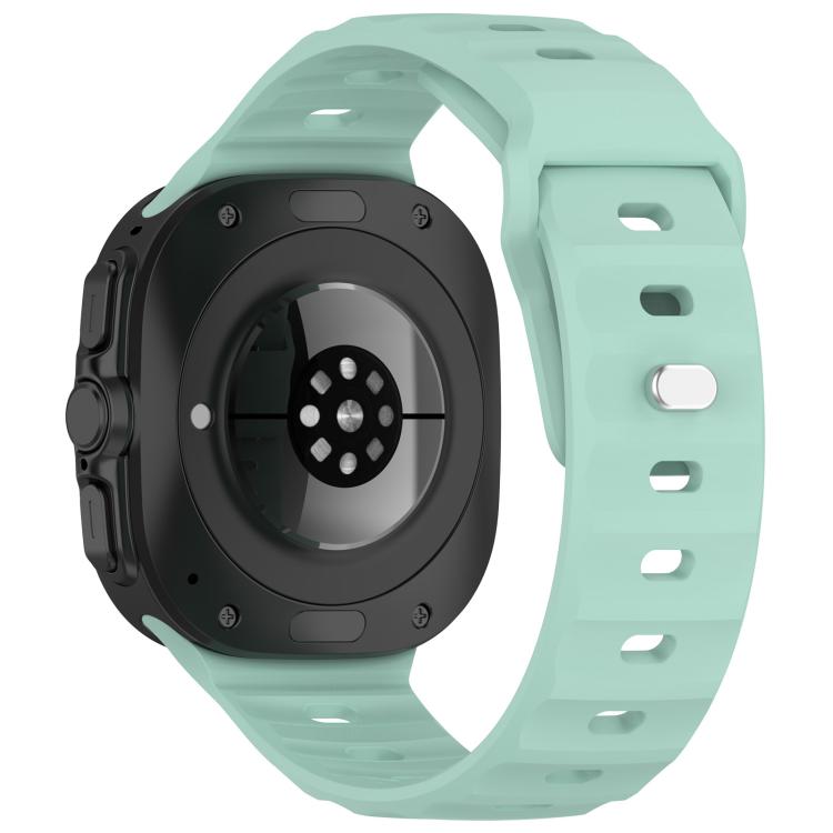 For Samsung Galaxy Watch Ultra 47mm Kalebol Square Buckle Silicone Watch Band(Teal)